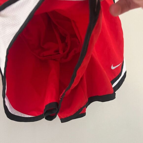 Nike Dri Fit Red Athletic Shorts Small Womens Pull On Drawstring Running UGA - Picture 6 of 7
